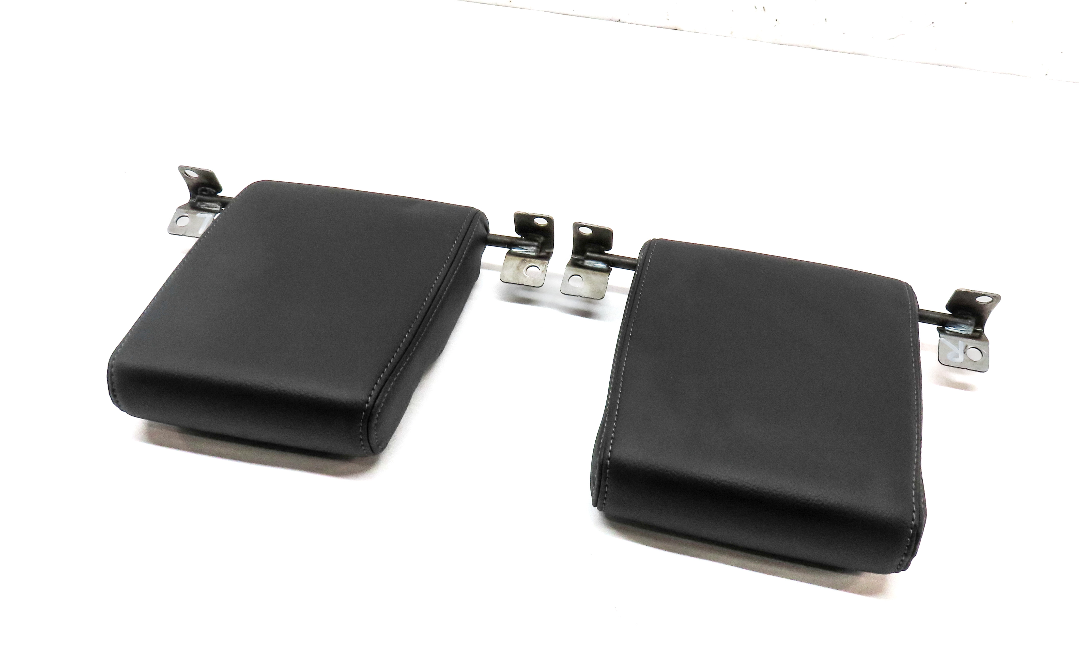 2011-2016 LAND ROVER LR4 REAR 3RD ROW LEFT & RIGHT SEAT HEADREST SET 2 (BLACK) — exact item pictured
